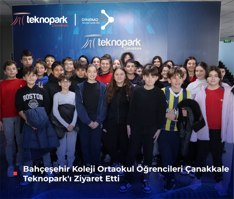 Bahçeşehir Koleji Ortaokul Öğrencileri Çanakkale Teknopark’ı Ziyaret Etti