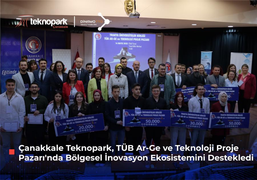 Çanakkale Teknopark, TÜB Ar-Ge ve Teknoloji Proje Pazarı'nda Bölgesel İnovasyon Ekosistemini Destekledi