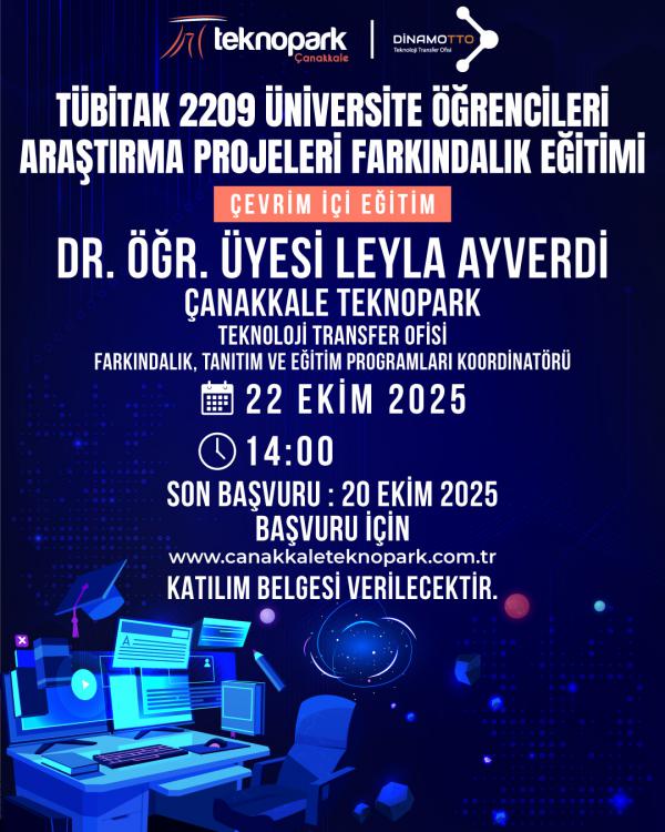 TÜBİTAK 2209 Üniversite Öğrencileri Araştırma Projeleri Farkındalık Eğitimi