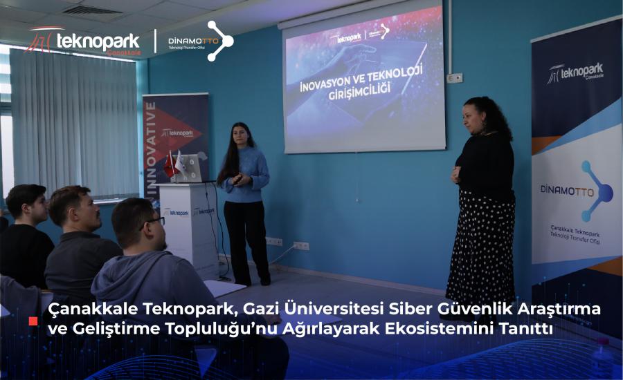 Çanakkale Teknopark, Gazi Üniversitesi Siber Güvenlik Araştırma ve Geliştirme Topluluğu’nu Ağırlayarak Ekosistemini Tanıttı