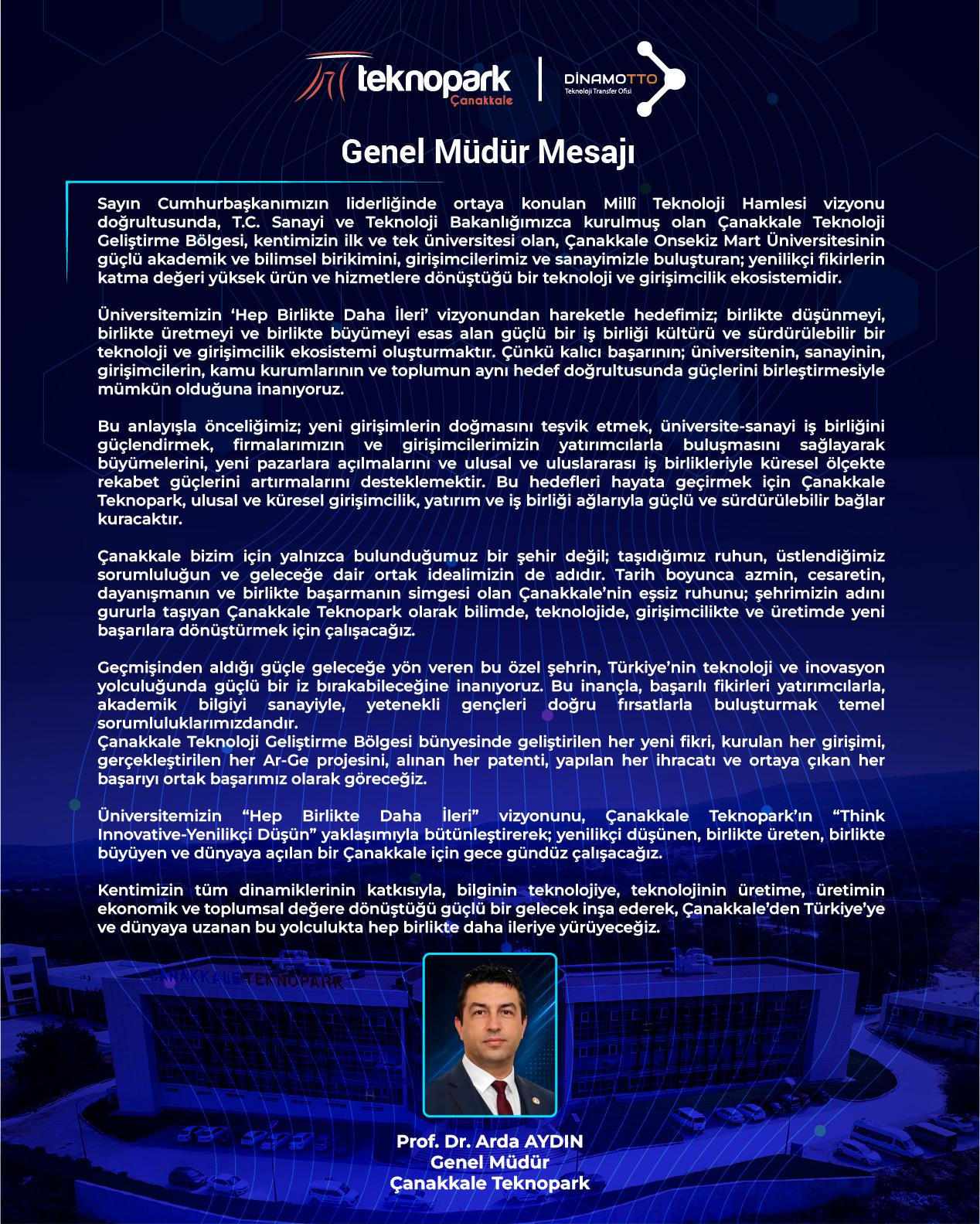 Genel Müdür Mesajı