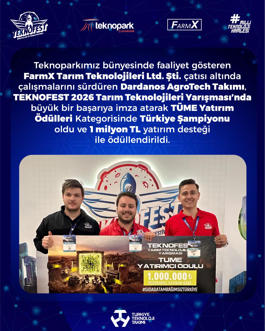 ÇANAKKALE TEKNOPARK’TAN TEKNOFEST’TE BÜYÜK BAŞARI!